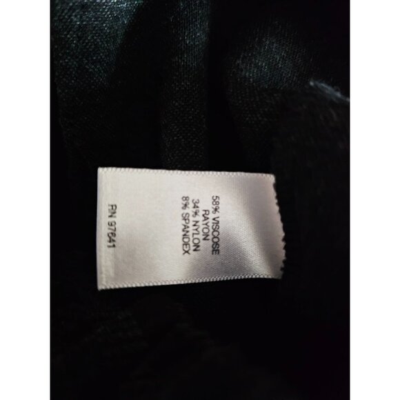 J. Jill Ponte slim leg pants medium plaid black ankle pull on - Picture 7 of 8